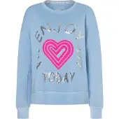 LIEBLINGSSTÜCK Sweatshirt 'BibiL' azul / rosa / prata