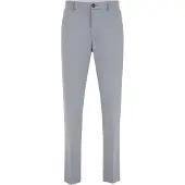 We fashion Calças com vincos cinzento claro