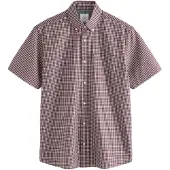 Next Camisa vermelho vinho / branco