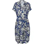 TATUUM Vestidos camiseiros 'Ikala' creme / azul noturno / azul escuro