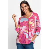 HEINE Blusa azul pastel / amarelo pastel / pitaya
