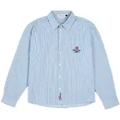 Prohibited Camisa 'The Swiss Yuppie' azul / branco