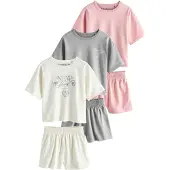 Next Pijama cinzento / cor-de-rosa / branco