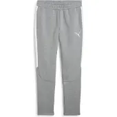 Puma Calças de desporto 'teamEvostripe' cinzento / branco