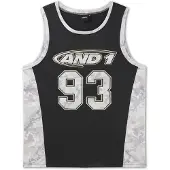 AND1 Camisa '93 Airtex' cinzento / preto / branco