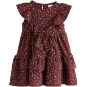 Next Vestido chocolate / rosa claro