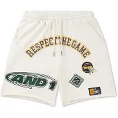 AND1 Calças 'Respect The Game' ecru / amarelo / preto