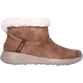 SKECHERS para mulher. 144800 Slip-ins On the Go Joy Cozy Dream botins em pele castanha (37), Couro, Marrom, Plano, Nenhum, Casual