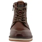 Tom Tailor Botas com atacadores chocolate