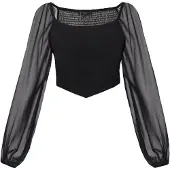 Faina Blusa preto