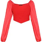 Faina Blusa vermelho