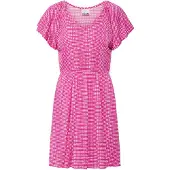 Ichi Vestido de verão 'IHAYA' rosa / branco