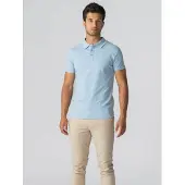 TeeShoppen Camisa ' Muscle Polo ' azul