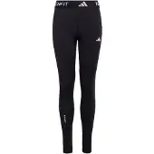 Adidas Calças de desporto 'TECHFIT LONG' preto / branco