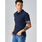 TeeShoppen Camisa ' Muscle Polo ' navy
