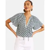 Love & roses Blusa navy / menta