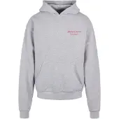 Merchcode Sweatshirt 'Al Dente Per Favore' cinzento / vermelho fogo
