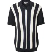 INDICODE JEANS Pullover 'River' azul escuro / offwhite