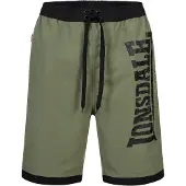Lonsdale Calções de banho 'Clennell' oliveira / preto