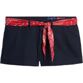 Superdry para mulher. W7110393A Calções chino azul-marinho (L), Casual, Algodão