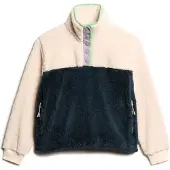 Superdry para mulher. W2012349A Velo Supersoft Mash Up branco (XL), Casual, Poliéster