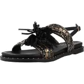 Carmela para mulher. 16319801-NEGRO Sandálias 163198 preto (37), Plano, Fivela, Casual