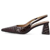 Bianco Sapatos abertos atrás 'Maralyn' vermelho vinho