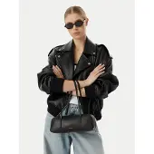 Calvin Klein Mala de ombro 'Foil Logo Shoulder' preto