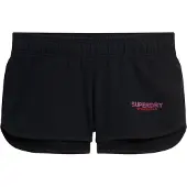 Superdry para mulher. W7110416A Calções Racer Sportswear preto (M), Casual, Algodão