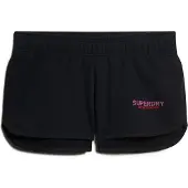 Superdry para mulher. W7110416A Calções Racer Sportswear preto (S), Casual, Algodão