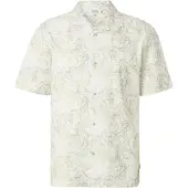 INDICODE JEANS Camisa 'Bilbasso' areia / verde / verde pastel