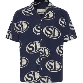 !Solid Camisa azul / navy
