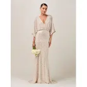 BWLDR Vestido de festa 'Isla' nude