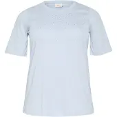KAFFE CURVE Camisa azul céu / transparente