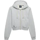 Superdry Moletom Com Fecho Essential Logo Cropped
