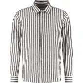 Dstrezzed Camisa 'Philip' sépia / branco
