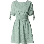Pepe Jeans para mulher. PL9537792 Vestido verde Chiara (S), Casual, Algodão, Manga curta