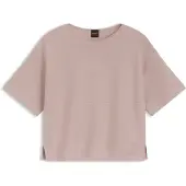 BOSS para mulher. 50560012 Jersey Fouetta rosa (S), Casual, Algodão, Manga curta