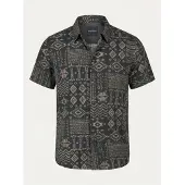 KOROSHI Camisa cinzento / preto