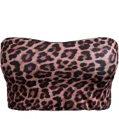 Swim By Zizzi Top de biquíni 'Caanne' bege / chocolate / preto
