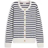Tommy Hilfiger Casaco de malha 'Fine' bege claro / navy
