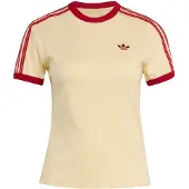 Adidas T-SHIRT ÀS RISCAS DE MANGA CURTA E CORTE JUSTO