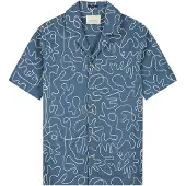 Dstrezzed Camisa 'Leo' azul real / branco