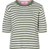 LIEBLINGSSTÜCK Pullover 'Amina' verde / branco
