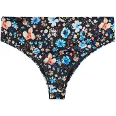 Swim By Zizzi Cueca biquíni 'Caanne' azul / pêssego / rosa / preto