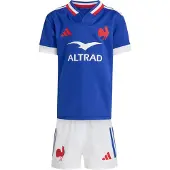 Adidas Réplica de Mini Equipamento Oficial de Rugby de França, incluindo calções