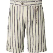 INDICODE JEANS Calças chino 'Monet' ecru / navy