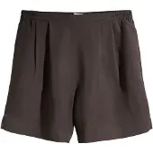 Next Calças com pregas chocolate