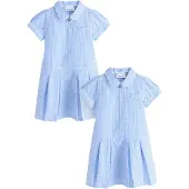 Clarks Vestido azul céu / branco