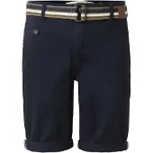 INDICODE JEANS Calças chino 'Royler' navy / mocha / branco
